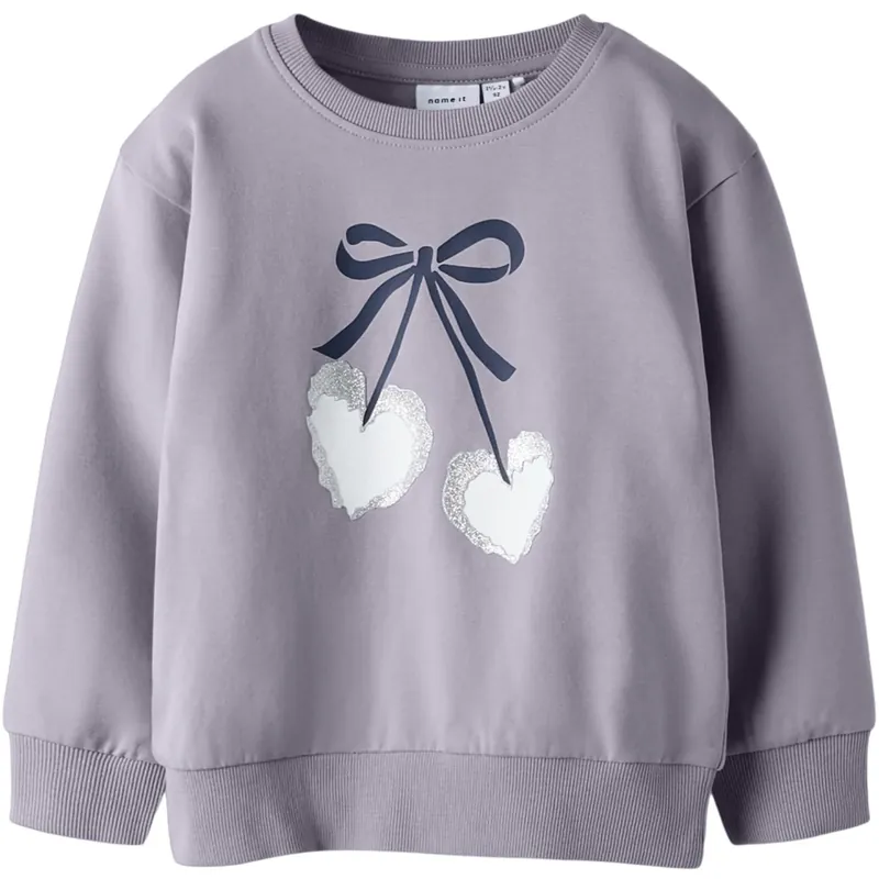 Rabatter Name It Lavender Gray Nmfbasalt Ls Nreg Sweat Bru