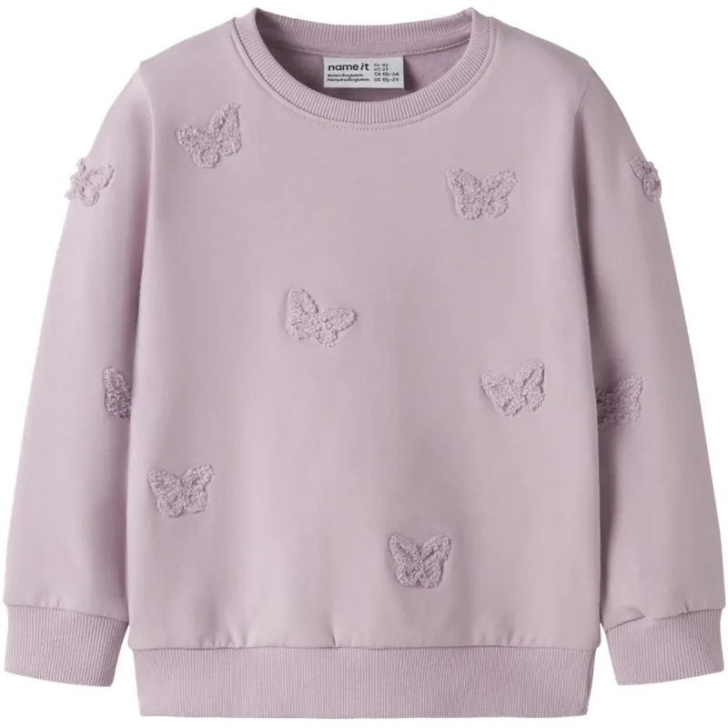Populärt val Name It Dawn Pink Nmfbetina Ls Sweat Bru