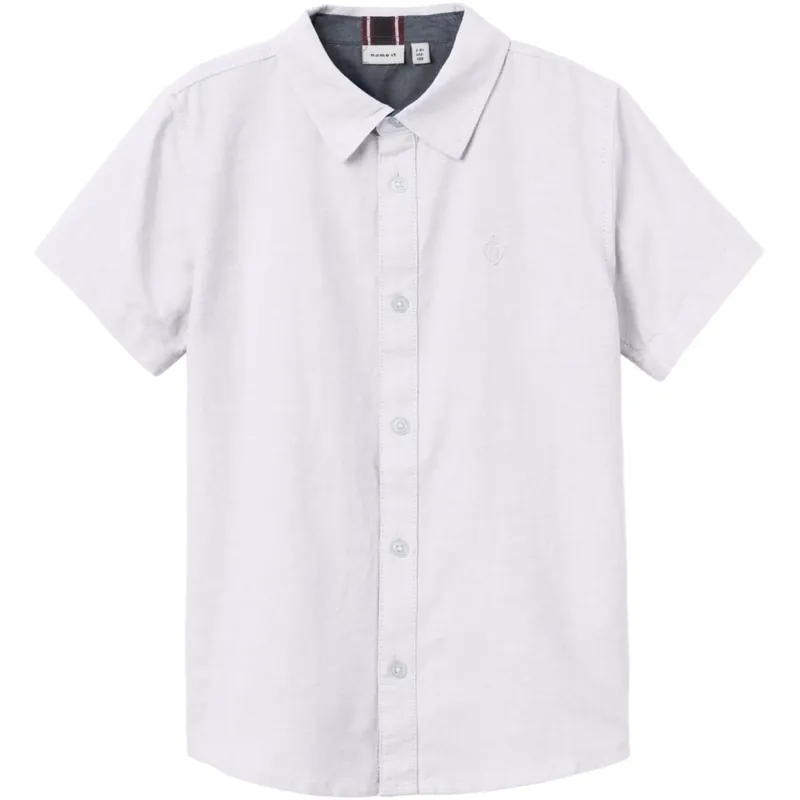 Name It Bright White Nkmnewsa Ss Skjorta Noos prisnedsättning