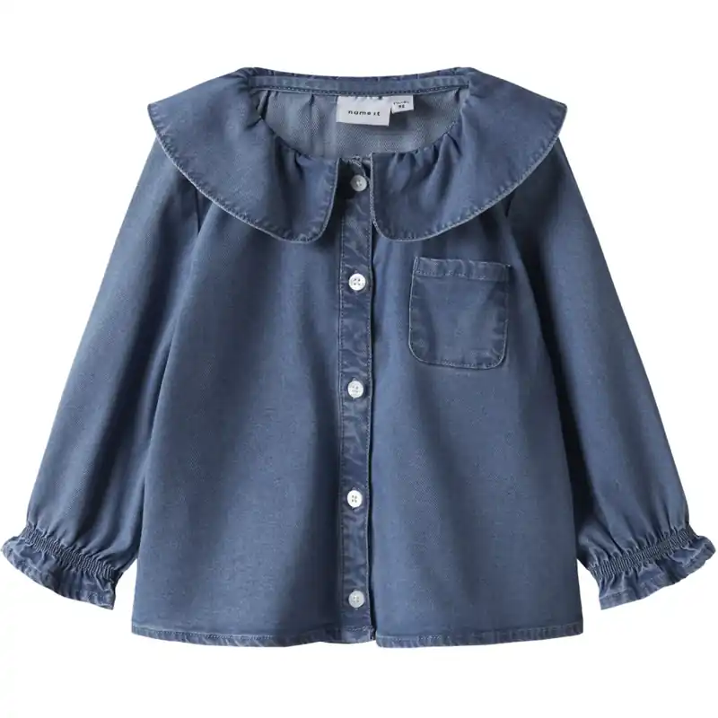 Nedsatt pris Name It Medium Blue Denim Nmfsophy Ls Dnm Skjorta 2533-Yb T