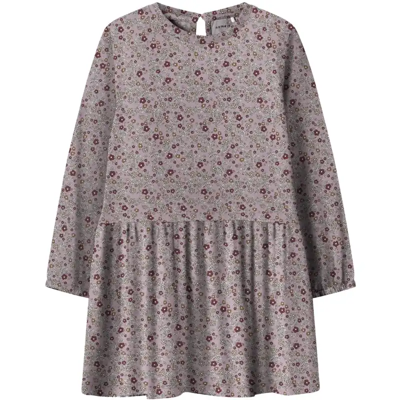 Rabatter Name It Dawn Pink Nmftuline Ls Klänning