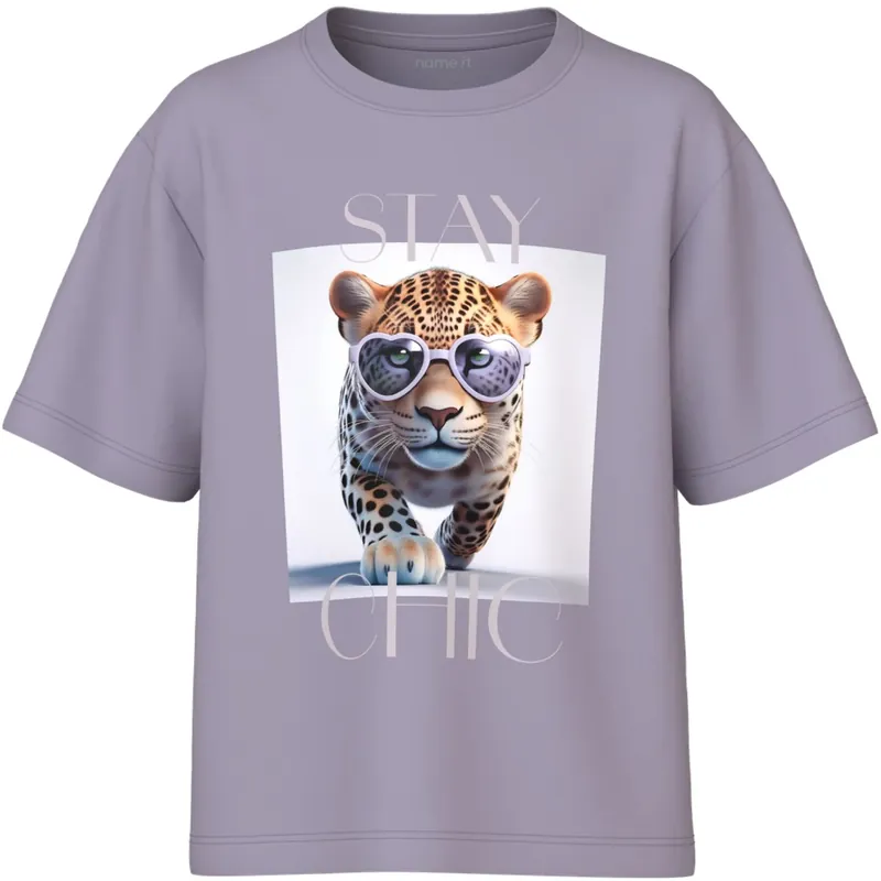 Erbjudandepris Name It Lavender Gray Stay Chic Nkfvotea Ss Nreg Topp
