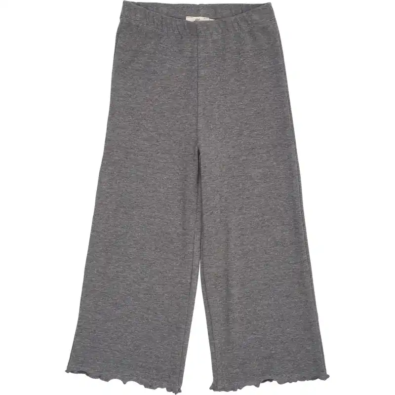 COPENHAGEN COLORS Grey Mel Modal Rib Wide Byxor Fynd