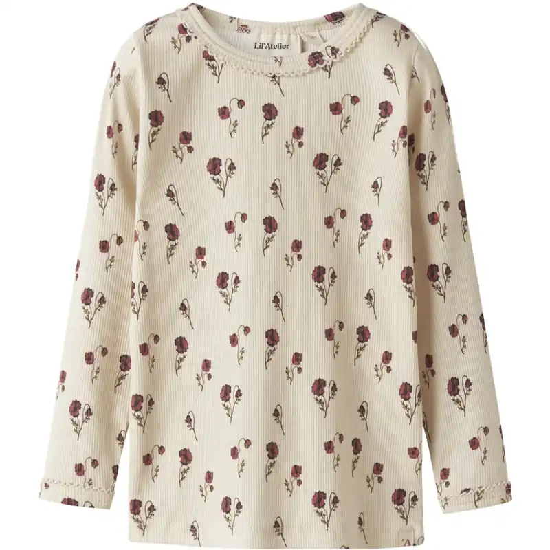 Lil‘Atelier Turtledove Nmflavo Egi Ls Slim Topp Lil Köp nu