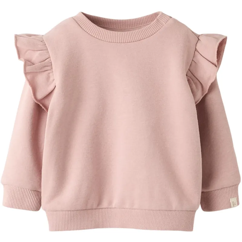 Erbjudande Lil‘Atelier Misty Rose Nbfilondon Res Ls Sweat Bru Lil