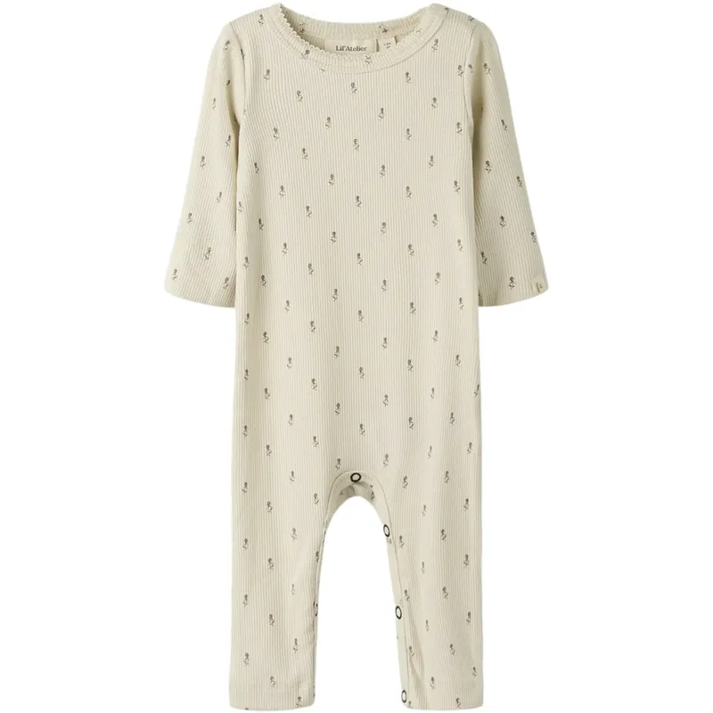 Billigare Lil‘Atelier Turtledove Floral Nbfgago Ls Nattdräkt Lil