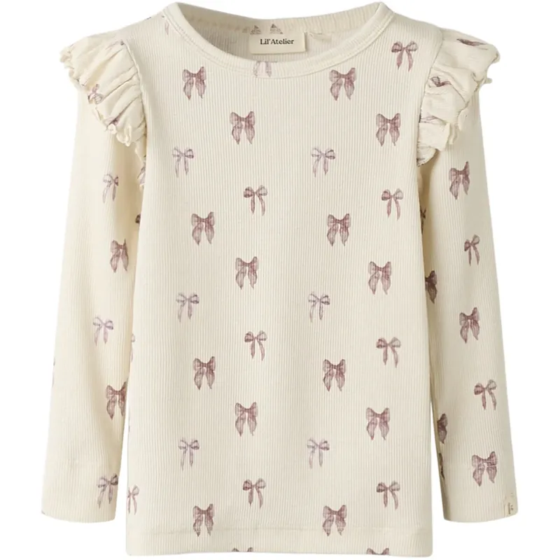 Kampanj Lil‘Atelier Turtledove Bow Nmfgavo Eko Ls Slim Topp Lil Noos