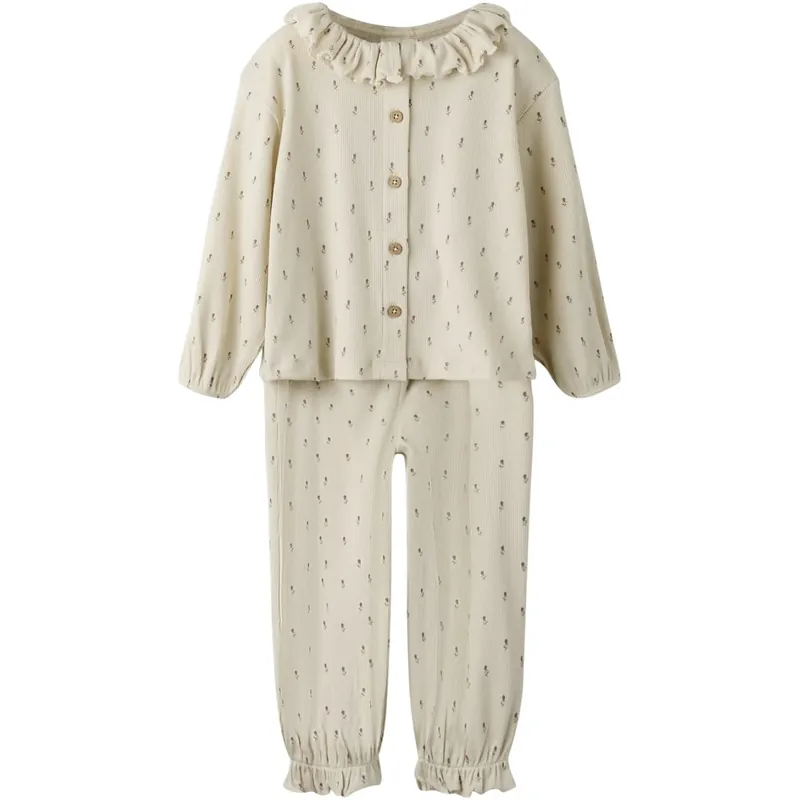 Lil‘Atelier Turtledove Floral Nmfgago Rua Loose Night Sett Lil Beställ nu