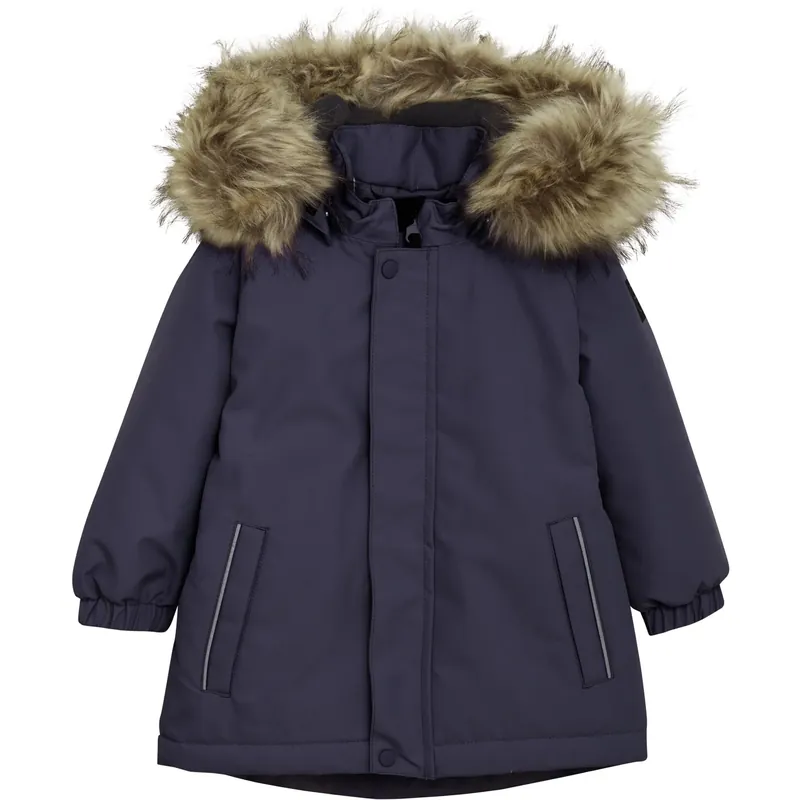 Handla nu Color Kids Graystone Baby Parka W. Fake Päls