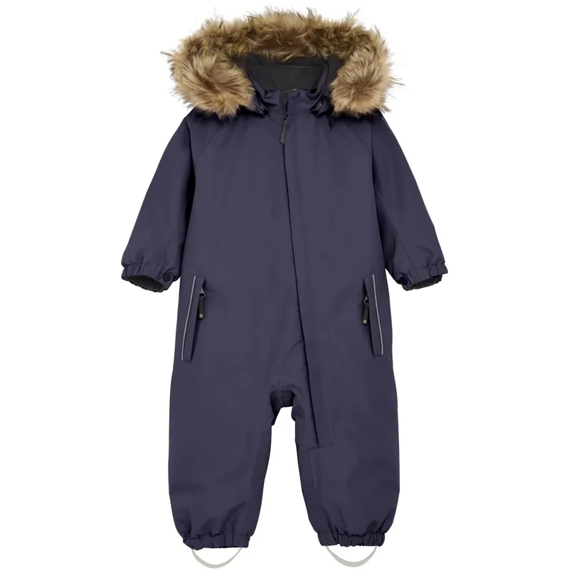 Color Kids Graystone Baby Coverall W. Fake Päls Beställ idag