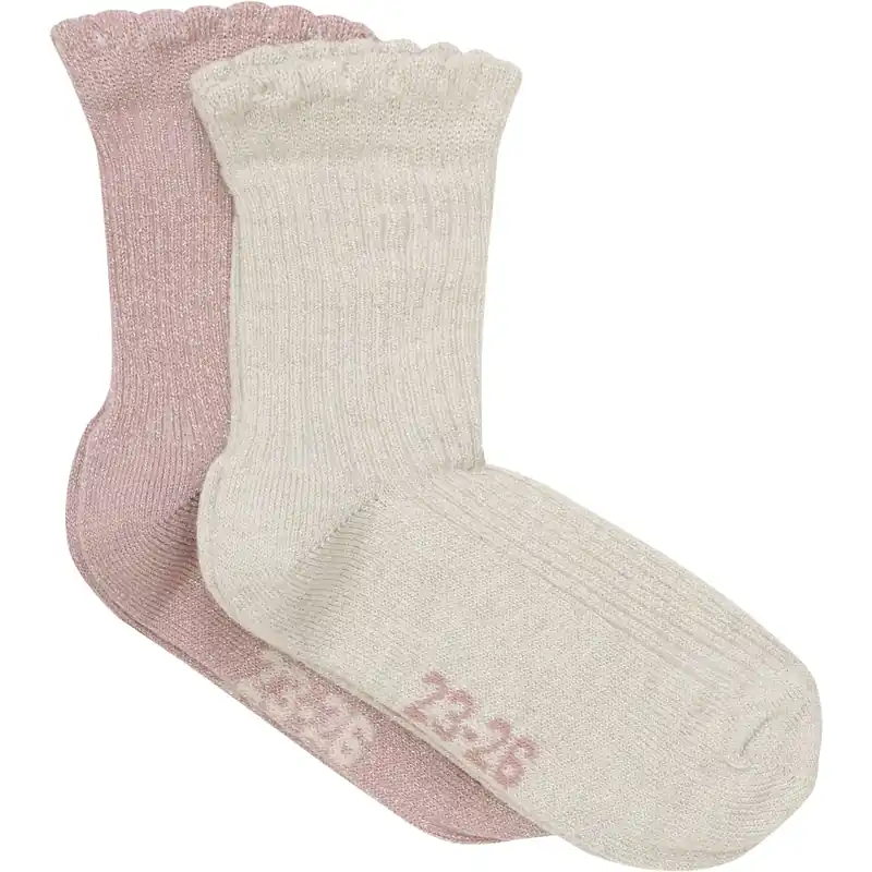 Minymo Ash Rose Strumpor W. Glitter (2-Pack) Kampanj