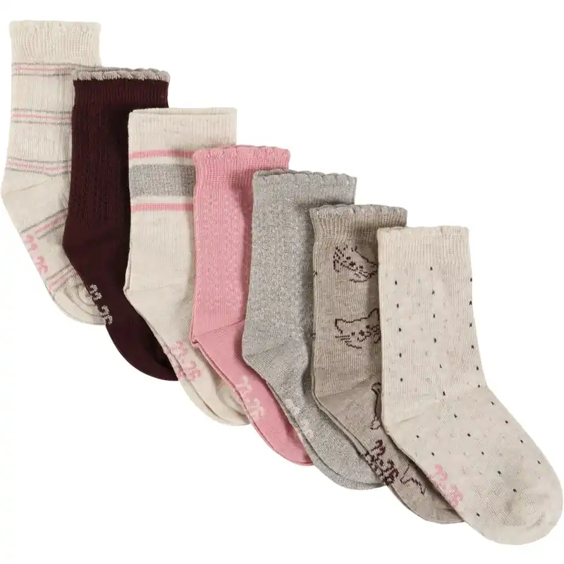 Outlet Minymo Wild Rose Strumpor W.Pattern (7-Pack )