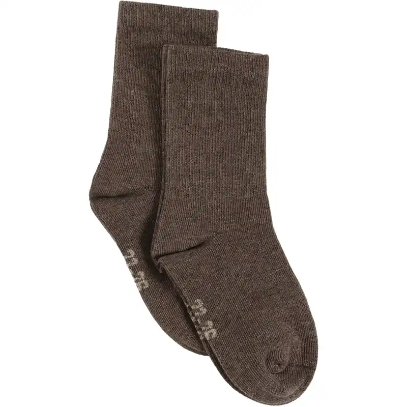 Minymo Chestnut Melange Perfect Basic Strumpor (2-Pack) Lägg i varukorgen