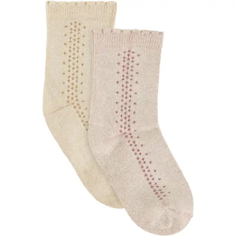Minymo Burnished Lilac Ankle Strumpo Solid 2-Pack Lågt pris