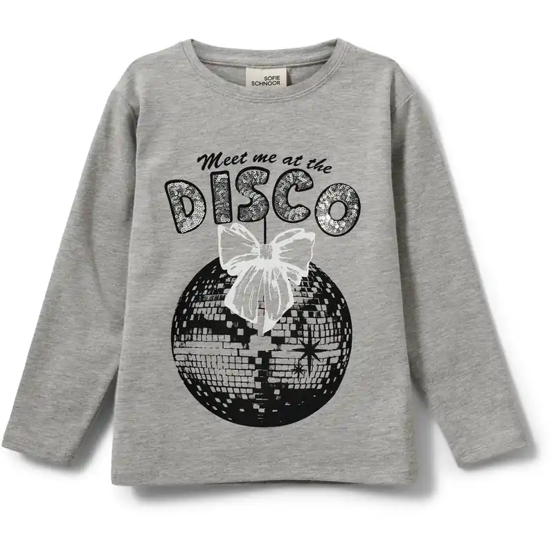 Sofie Schnoor Grey Melange PenillaSK T-shirt Long Sleeve I lager