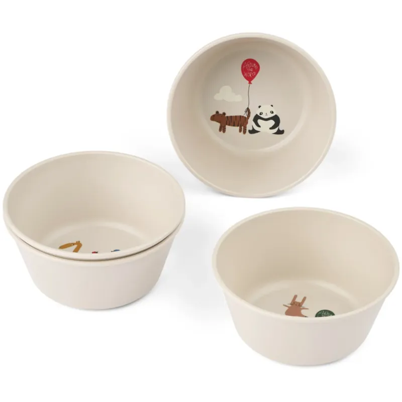Trygg betalning LIEWOOD Around The World / Sandy Cees Skål 4-Pack