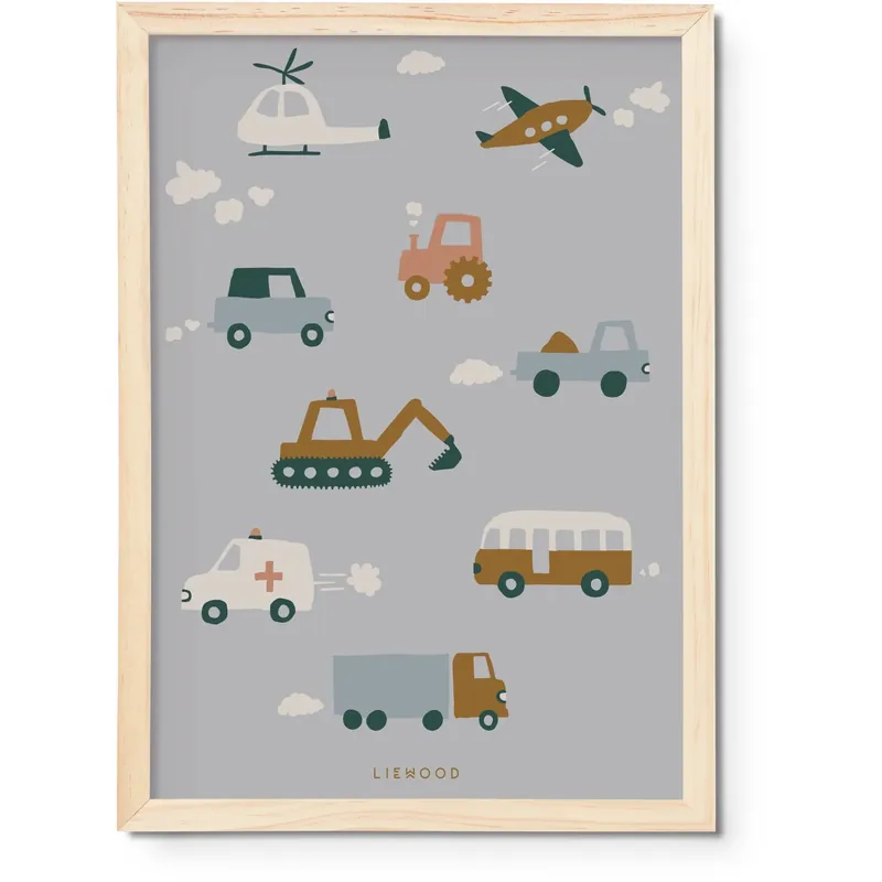 Expressleverans LIEWOOD Vehicles / Dove Blue Beverly Plakat