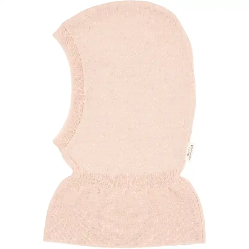 COPENHAGEN COLORS Soft Pink Lt. Stickad Merino Elefanthatt Med Frill Begränsad tid
