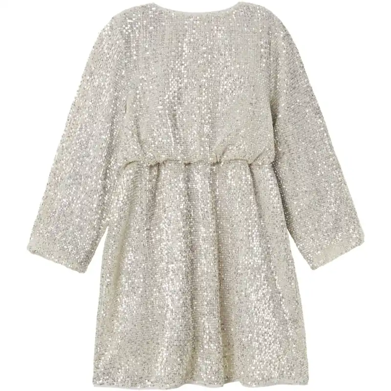 Name It Frosted Almond Nkfrantella Ls Klänning Kampanj
