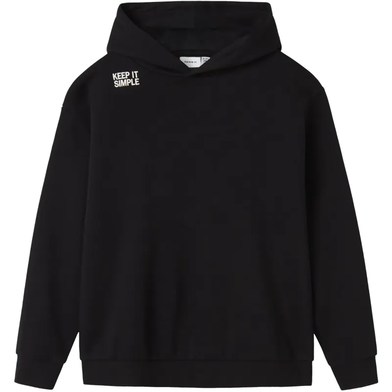 Name It Black Nkmbronx Ls Rlx Swe Bru Wh Bf Begränsat antal