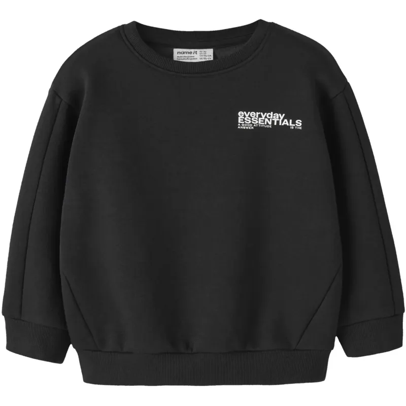 Bästa pris Name It Black Nmmokian Ls Rlx Swe Bru Bf