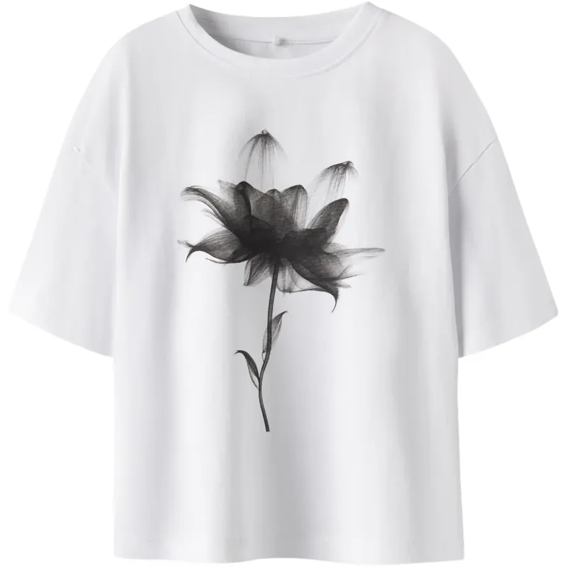Outlet Name It Bright White Nkfsvea Ss Rlx Topp Box