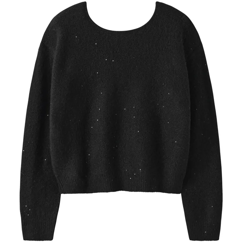 Beställ idag Name It Black Nkfsimra Ls Sh Stickad
