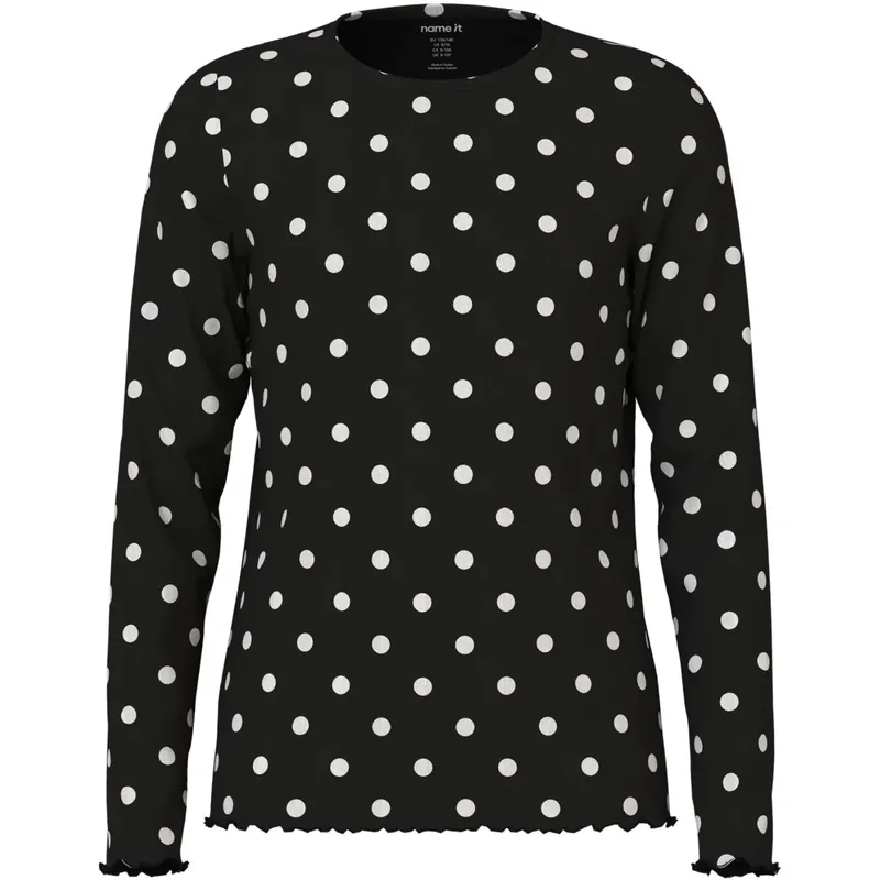 Name It Black Nkfsallie Ls Topp Bästa pris