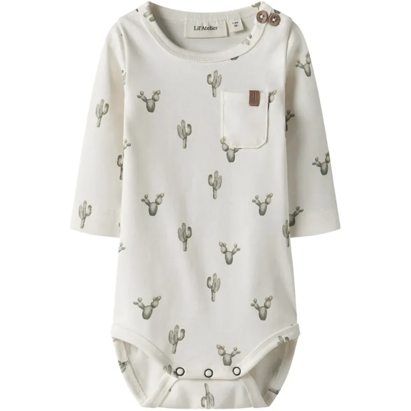 Lil‘Atelier Coconut Milk Cactus Nbmlayo Sev Ls Slim Body Lil Erbjudande