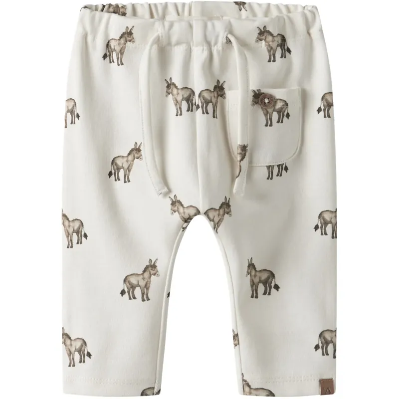 Expressleverans Lil‘Atelier Coconut Milk Donky Nbmlayo Sak Loose Byxor Lil