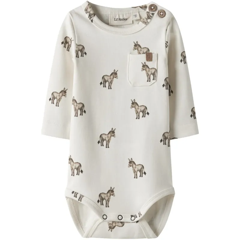 Kampanjpris Lil‘Atelier Coconut Milk Donky Nbmlayo Sev Ls Slim Body Lil