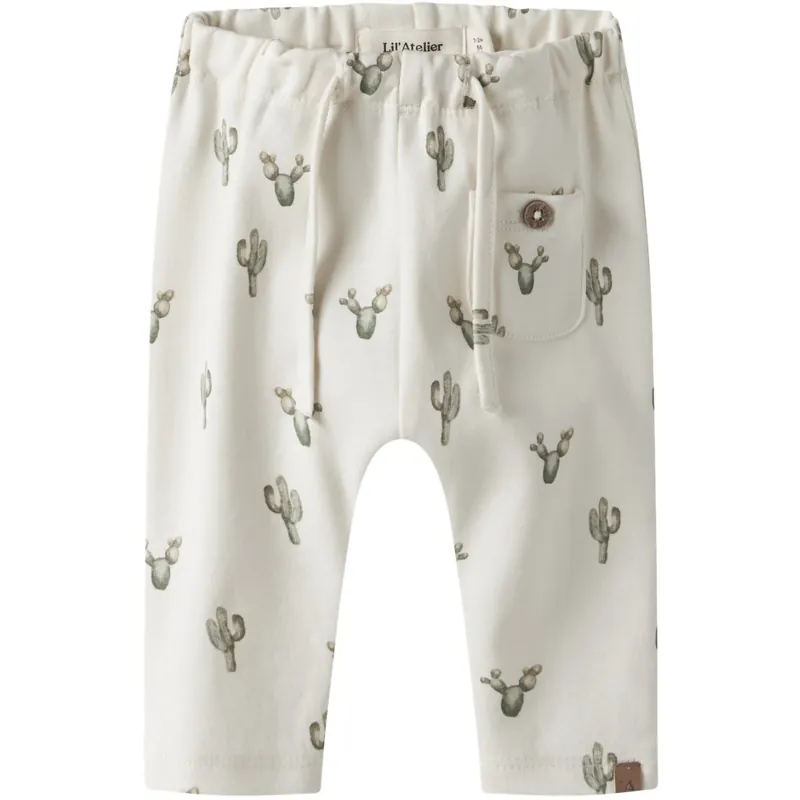 Lil‘Atelier Coconut Milk Cactus Nbmlayo Sak Loose Byxor Lil Kampanj