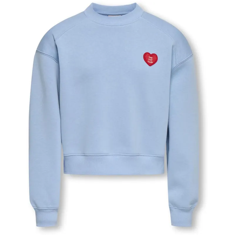 kids ONLY Soft Chambray Kogevisa L/S O-Neck Kort Swt Begränsad tid