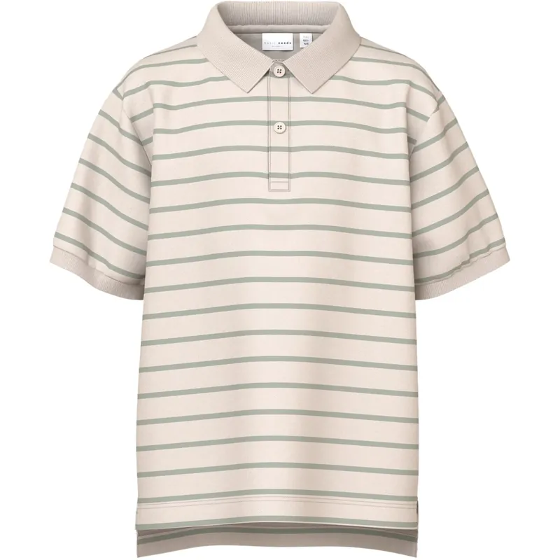 Name It Chateau Gray Shadow Nkmvolo Ss Nreg Pikétröja I lager