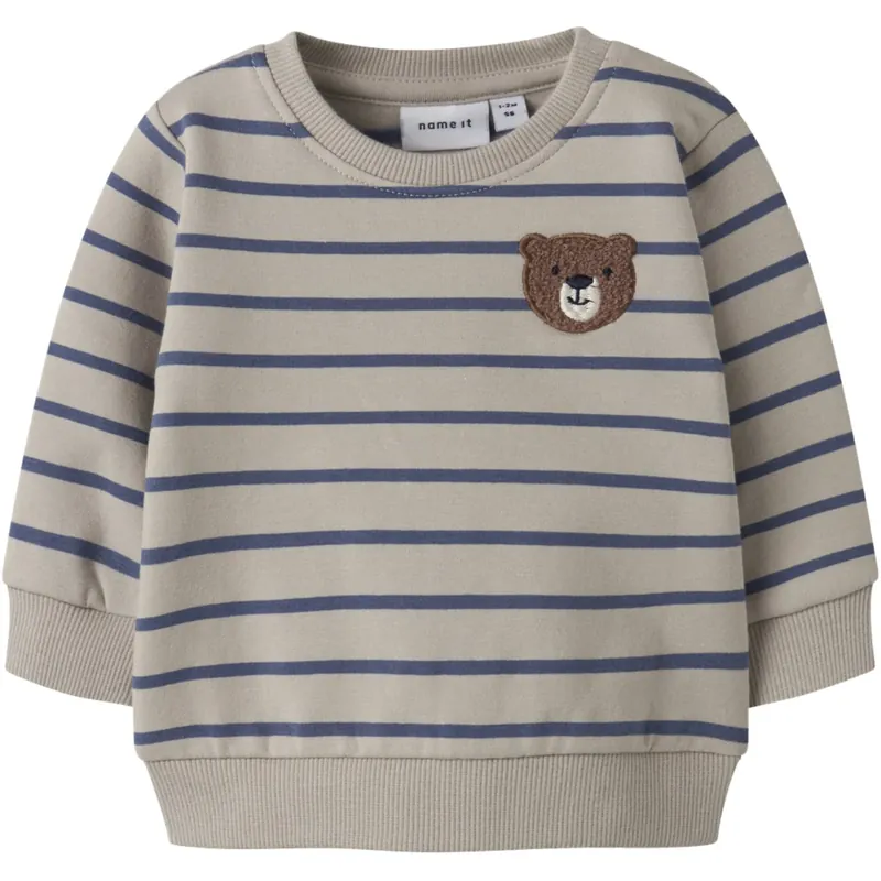 Name It Chateau Gray Nbmdaddel Ls Sweat Unb Kundfavorit