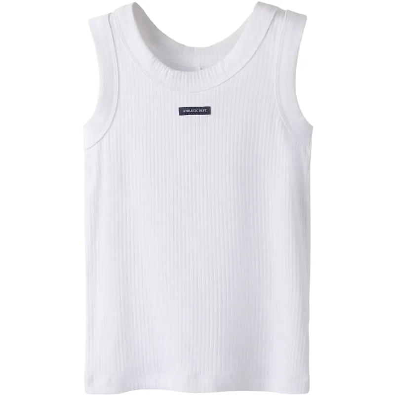Erbjudande Name It Bright White Nkfflyra Sl Slim Topp