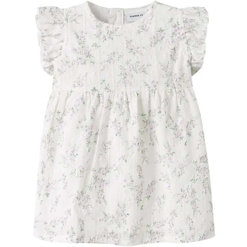 Outlet Name It Bright White Nbffriting Capsl Klänning