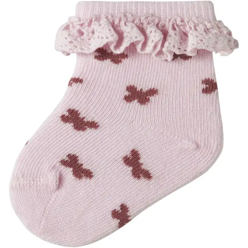 Utförsäljning Name It Cradle Pink Nbffutterfly Strumpor