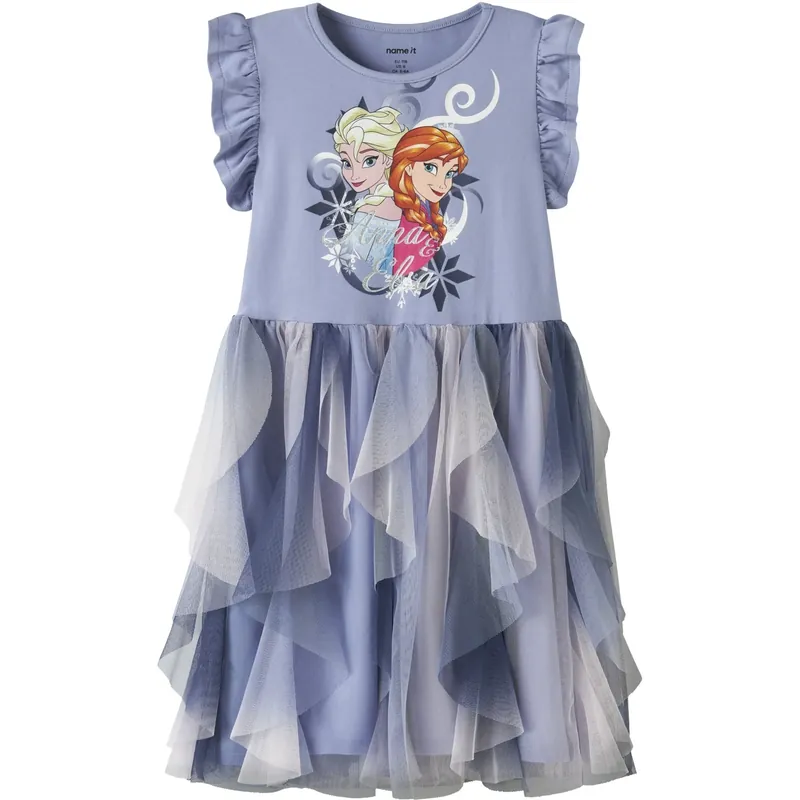 Name It Purple Impression Nmfmom Frozen Ss Tyll Klänning Wdi Begränsad tid