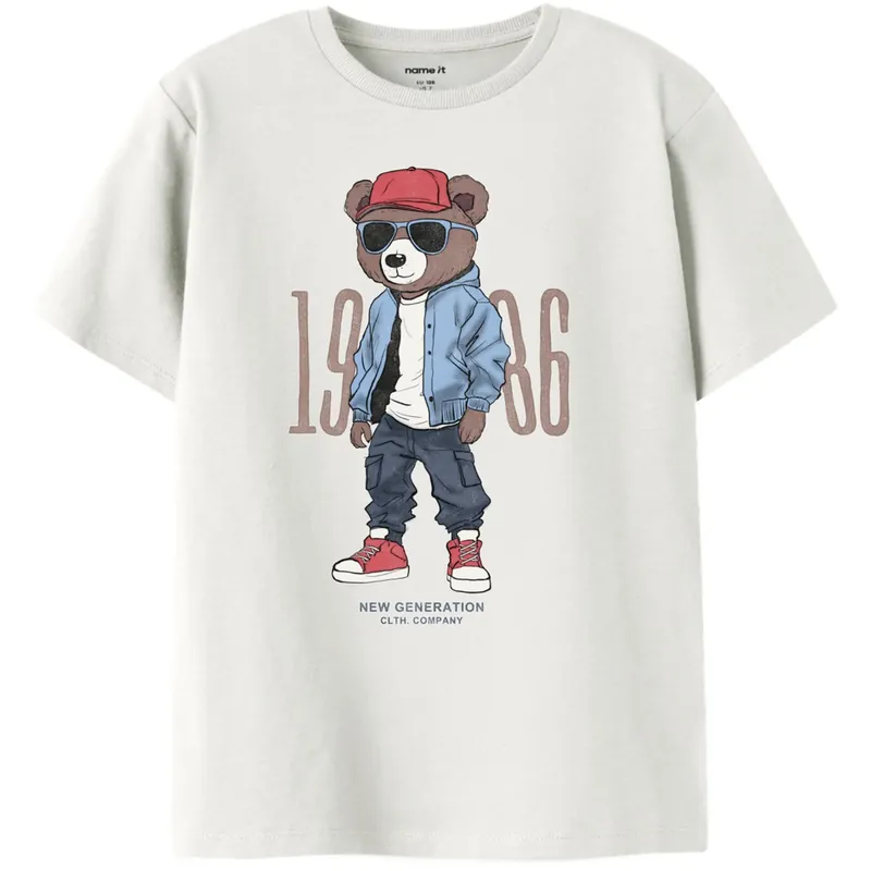 Name It Cloud Dancer Nkmdobs Ss Nreg Topp Box Premium