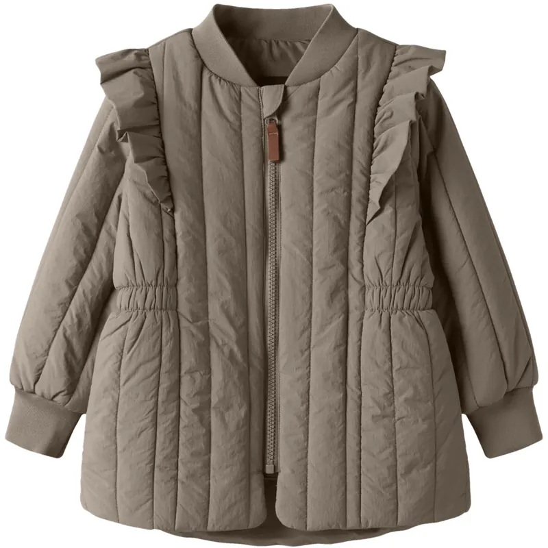 Kampanjpris Name It Fossil Nmfmelody Quilt Jacka Tb