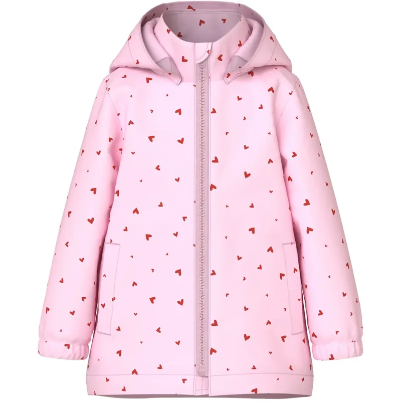 Name It Cherry Blossom Small Hearts Nmfmaxi Jacka Li Aop Noos Premium