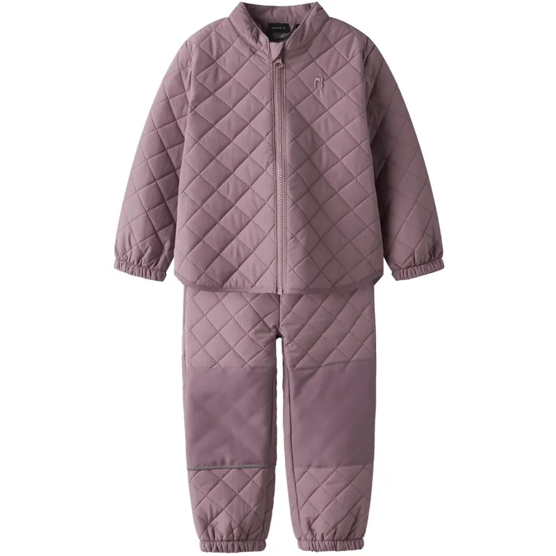 Köp nu Name It Wistful Mauve Nmnchilly Quilt Sett Fo Noos