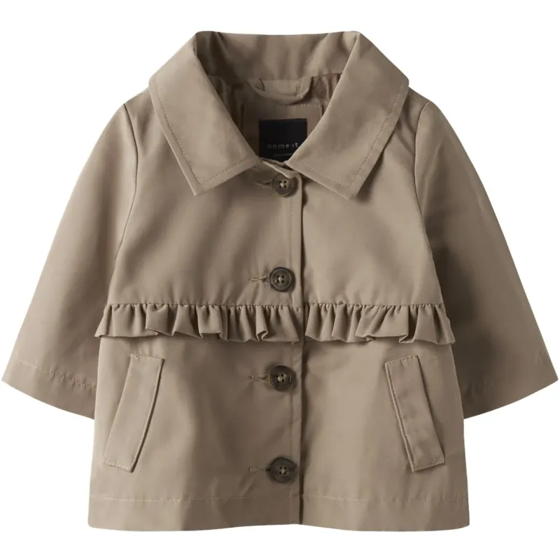 Erbjudande Name It Savannah Tan Nbfmadelin Trench Täcka
