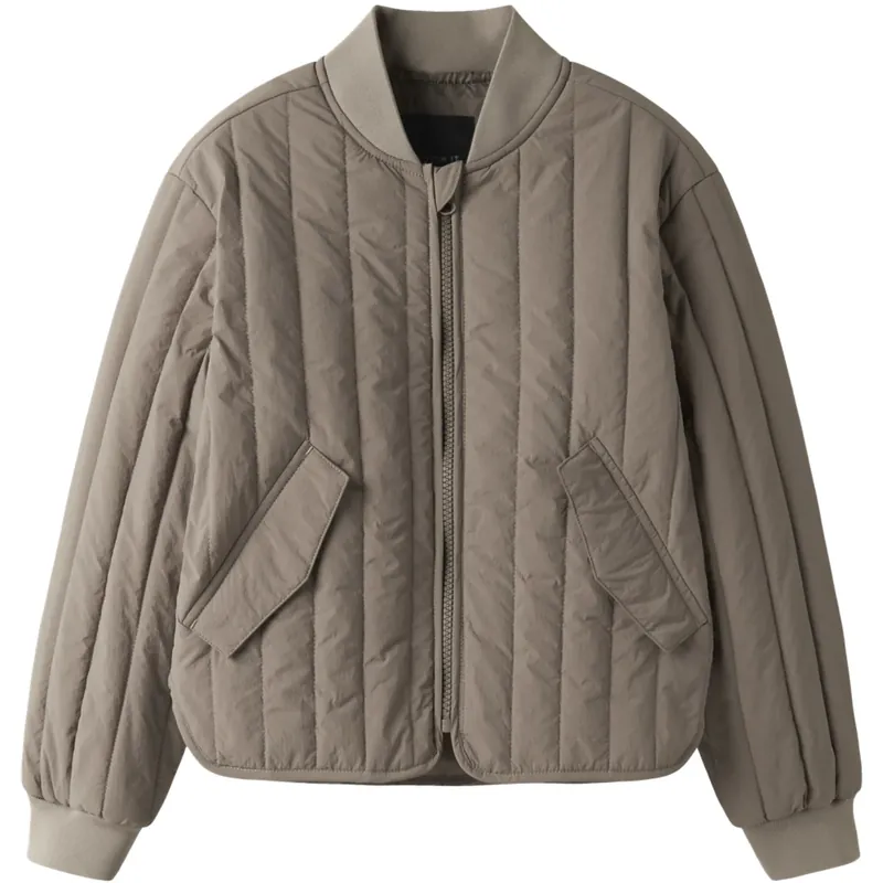 Snabb leverans Name It Fossil Nkfmelody Quilt Jacka Tb