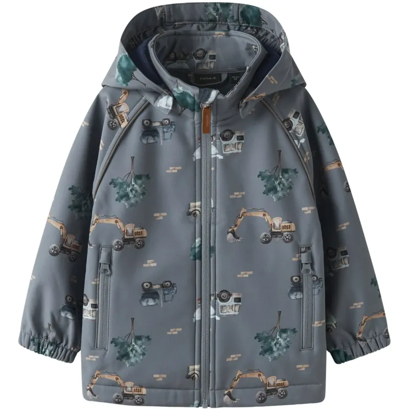 Name It Flint Stone Work Truck Nmmalfa08 Softshell Jacka Aop 1Fo Handla nu