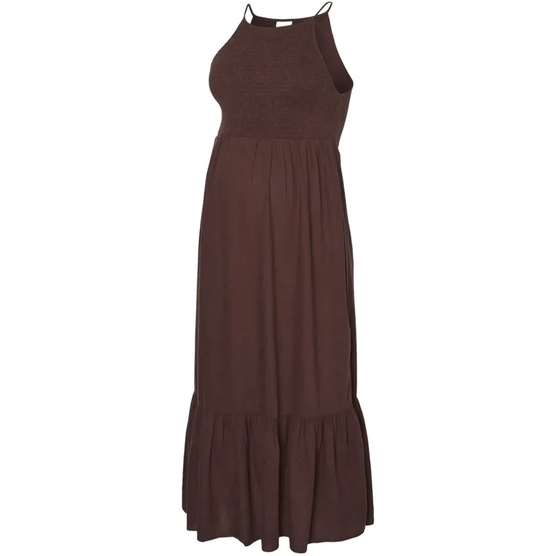 Mama;licious Fudgesickle Mlnebula S/L Smock Wo Midi Klänning Fynd