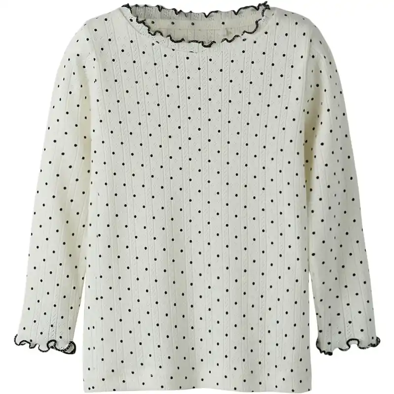 Nyhet Name It Cloud Dancer Nmftania Ls Slim Topp