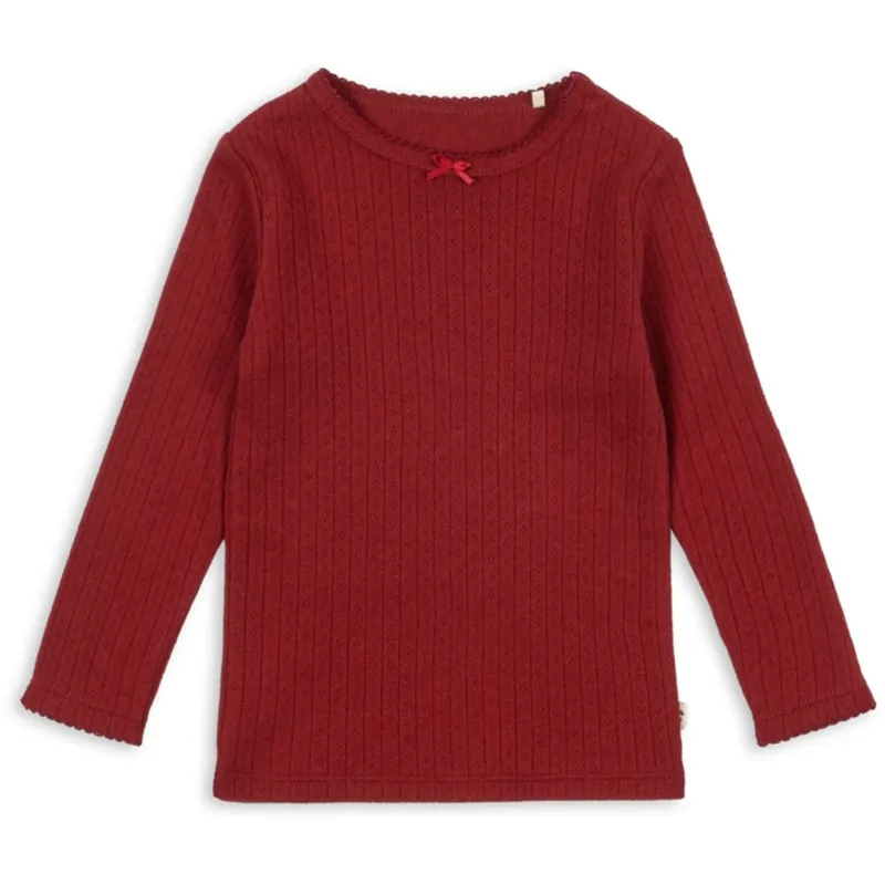 Konges Sløjd Red Dahlia Minnie Blus Gots Snabb leverans