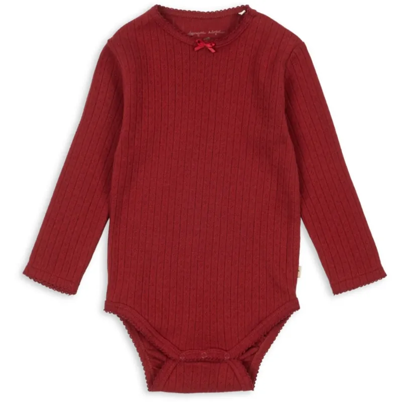 Konges Sløjd Red Dahlia Minnie Body Gots Outlet